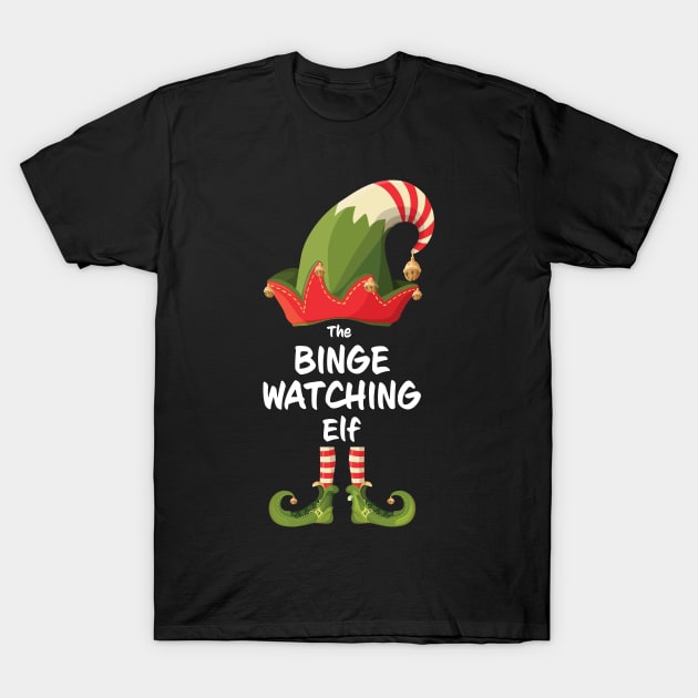 THE BINGE-WATCHING Elf Family Matching Xmas T-Shirt by Wear Apparel